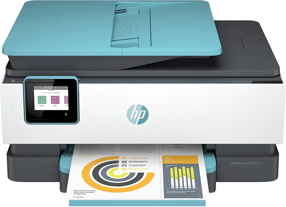 OfficeJet Pro Stampante multifunzione HP 8025e, Colore, Stampante per Casa, Stampa, copia, scansione, fax, HP+; idoneo per HP Instant Ink; alimentatore automatico di documenti; stampa fronte/retro