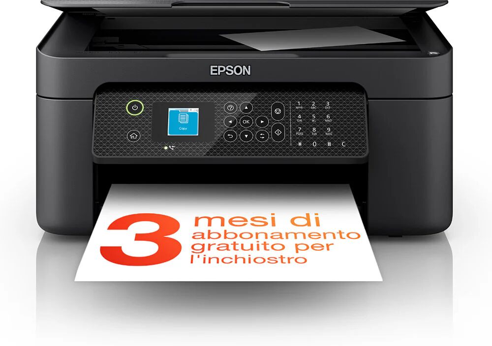 Epson WorkForce WF-2910DWF stampante multifunzione A4 getto d'inchiostro (stampa, scansione, copia) Display LCD 3.7cm, WiFi Direct, AirPrint, 3 mesi inchiostro incluso con ReadyPrint