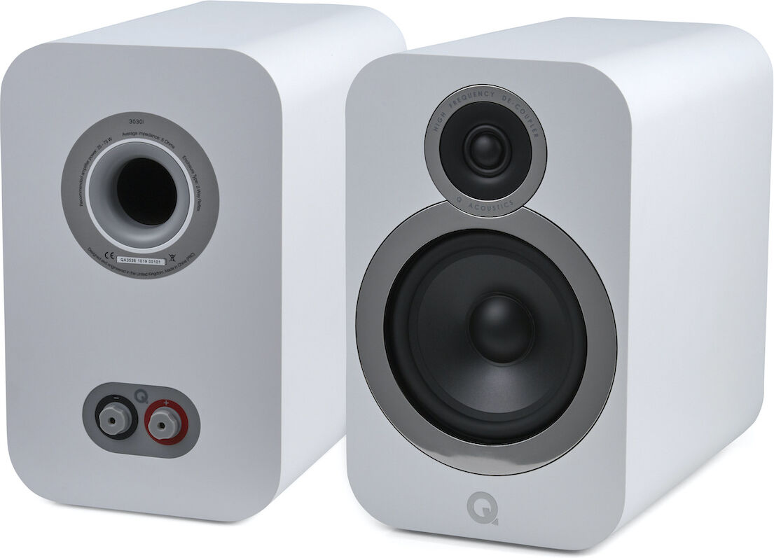 Q Acoustics 3030i - Boekenplank Luidsprekers - Wit (Per Paar)