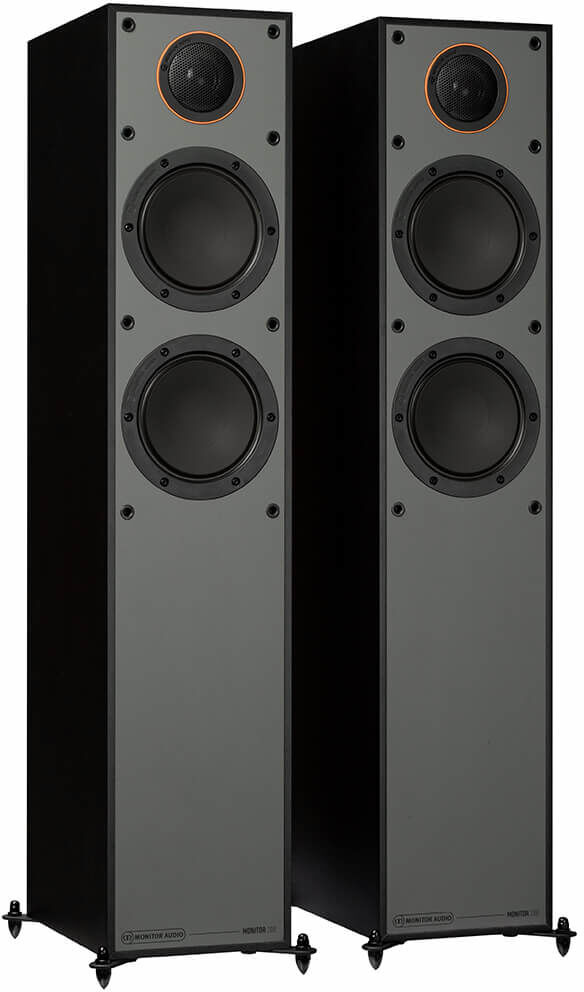 Monitor Audio Monitor 200 vloerstaande speakers - Zwart (per paar)