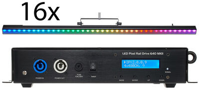 Stairville LED Pixel Rail 40 RGB M Bundle