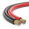 MANAX ® Luidsprekerkabel luidsprekerkabel 2 x 0,75 mm² CCA rood/zwart, rol van 25 m