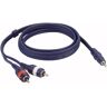 DAP Stereo Tulp (m) - 3,5mm Stereo Jack (m) Kabel - 3 meter - Blauw