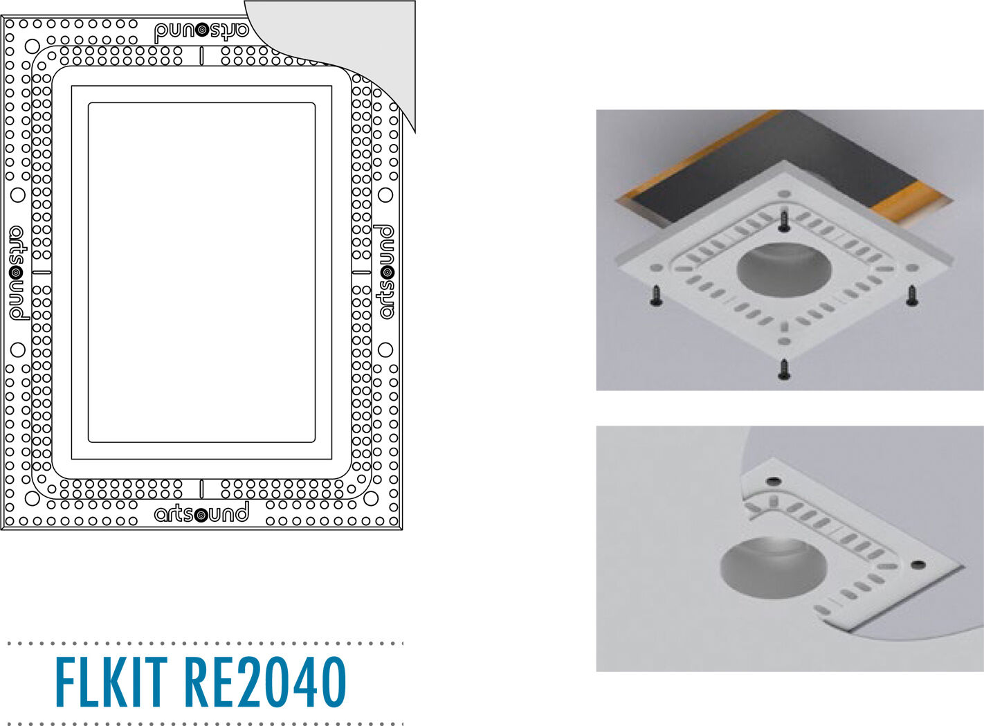 ArtSound FLKIT RE2040, Flush mount kit voor RE2040