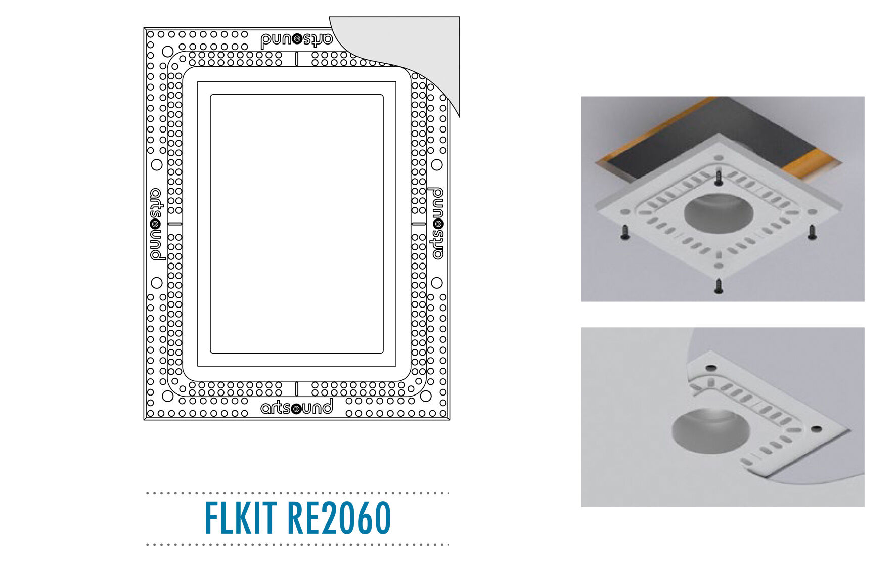 ArtSound FLKIT RE2060, Flush mount kit voor RE2060