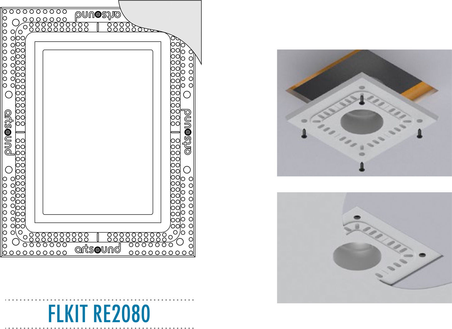 ArtSound FLKIT RE2080, Flush mount kit voor RE2080