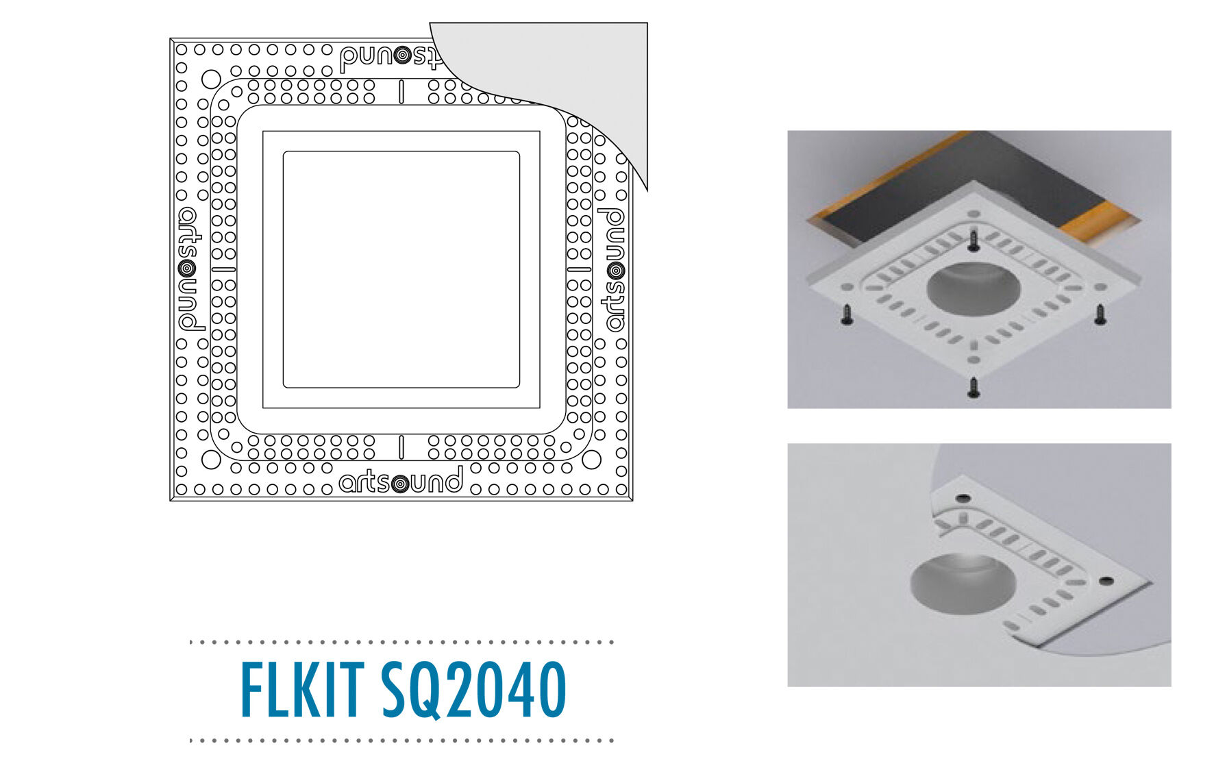 ArtSound FLKIT SQ2040, Flush mount kit voor SQ2040