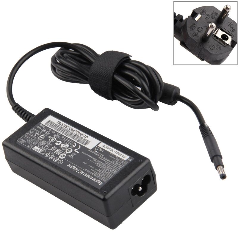 HP AC Adapter 18.5V 3.5A 65W for HP Notebook, Output Tips: 4.8 x 1.7mm
