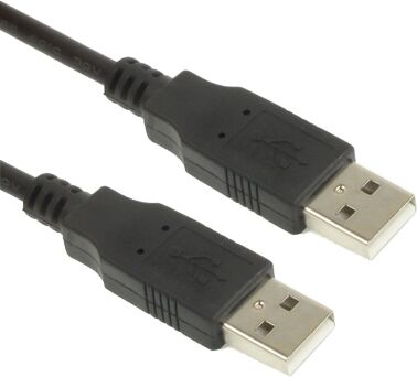 Tarvike USB 2.0 kaapeli A (uros) - A (uros) , 3 m