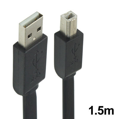 USB 2.0 kaapeli A-B u-u, 1.5 m kirjotinkaapeli