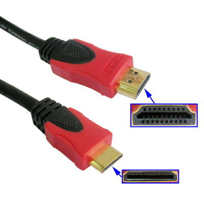 Mini HDMI uros - HDMI uros kaapeli 1,5 m