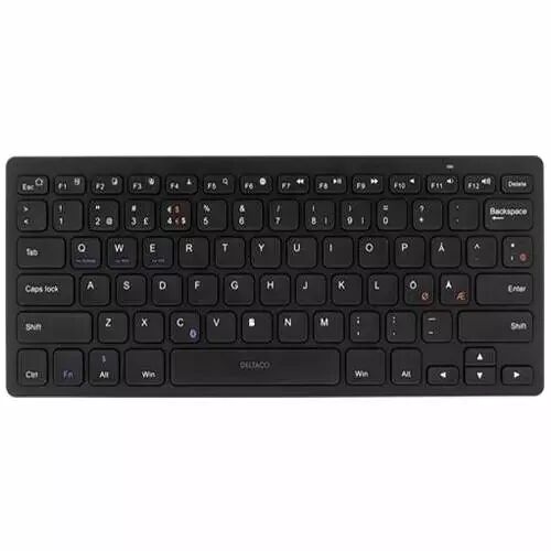 Deltaco Universal Deltaco Bluetooth Keyboard TB-631 med Nordisk Tastatur Svart