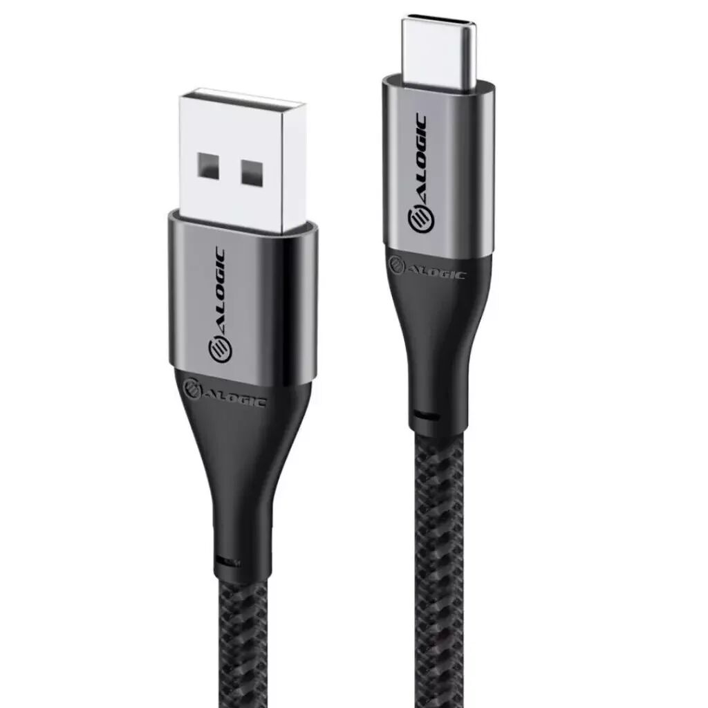 ALOGIC 3A USB-A til USB-C Kabel 1.5m - Sort