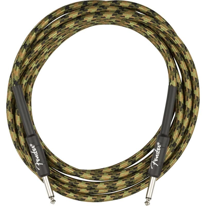 Fender Prof Series Instrumentkabel Straight/straight, 10', Woodland Camo