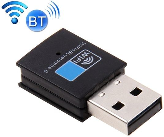 24hshop Bluetooth 4.0 + 150Mbps 2.4GHz USB WiFi Adapter