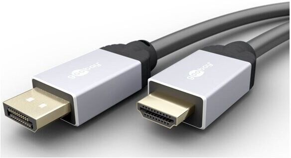 24hshop Goobay Displayport -> Hurtigoverførende HDMI 2m