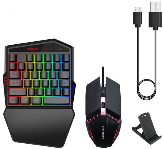 24hshop HXSJ K99 Trådløst Gaming Tangentbord + Mus