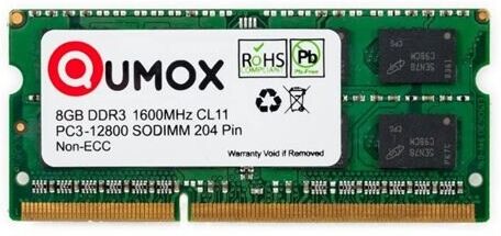 24hshop Qumox 8GB SODIMM DDR3 1600 PC3-12800 CL11