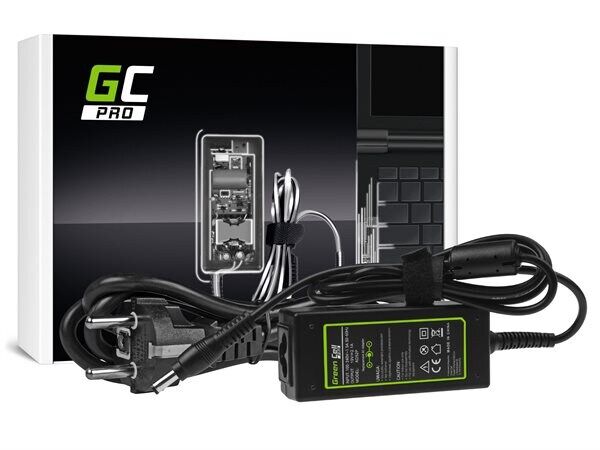 24hshop Green Cell PRO lader / AC Adapter til MSI Wind U90 U100 U110 -19V 2.1A 40W