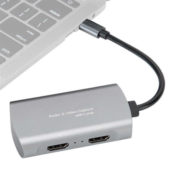 24hshop Videoinnspillingskort USB-C til HDMI