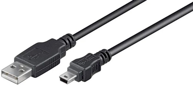 Mini-USB-kabel Svart 0,15 m