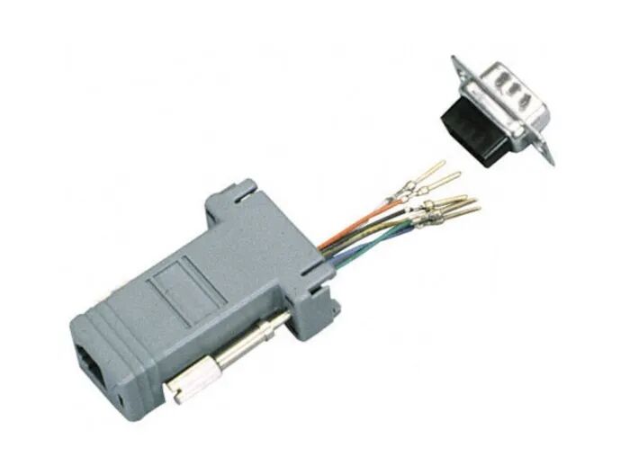 RJ45 til DB9 stiftadapter