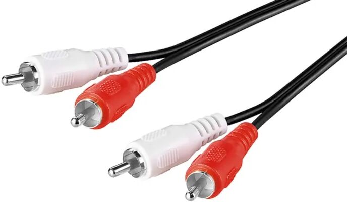 Lydkabel med 2 x RCA 1,5 m