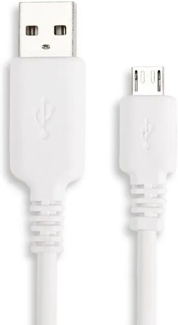 Linocell Micro-USB-kabel Hvit 1 m