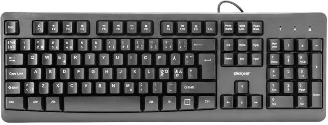 Plexgear S-109 Kablet tastatur Svart