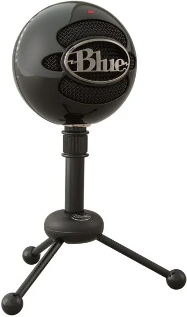 Logitech C Blue Snowball USB-stereomikrofon Svart