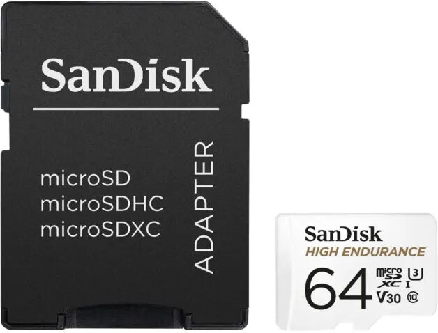 Sandisk High Endurance Micro-SD-kort 64 GB