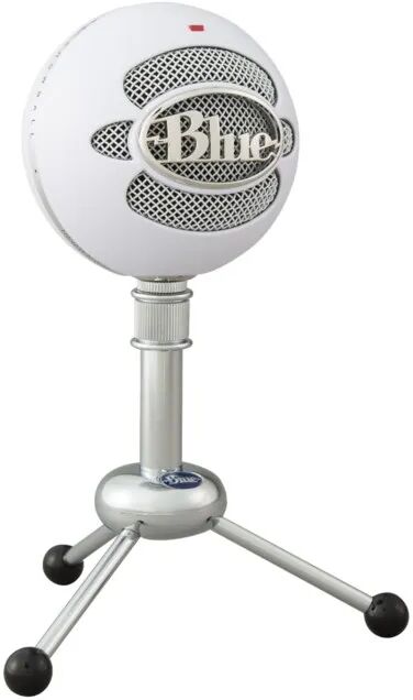 Logitech C Blue Snowball USB-stereomikrofon Hvit