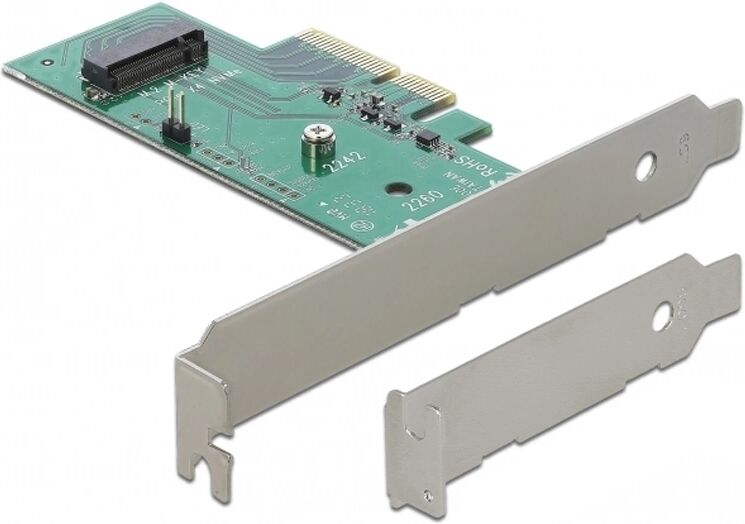 Delock PCI Express x4 Card  > 1 x internal NVMe M.2 Key M 80 mm