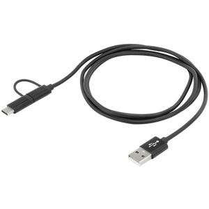 Ansmann USB 2in1 Micro/Type-C Daten und Ladekabel 1,2 m - Kabel