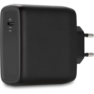 Kensington 100W USB-C GaN strømadapter, kompakt bærbar højhastighedsstrømforsyning med 2 m kabel, kompatibel med MacBooks, iPads, overfladeenheder og