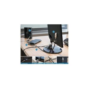 Kensington MicroSaver® 2.0 Desktop Peripheral Kit Sølv