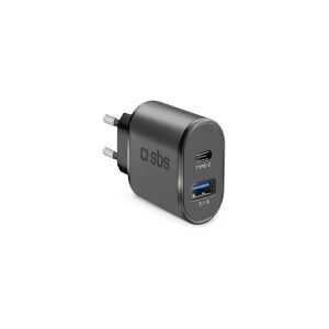 SBS TETRAVUSBTC2AFAST, Universel, Indendørs, 100 - 250 V, 50/60 Hz, 15 W, 5 V