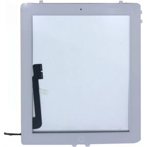 G-Sp iPad 4 Glas med Touchskärm med Hemknapp OEM - Vit White