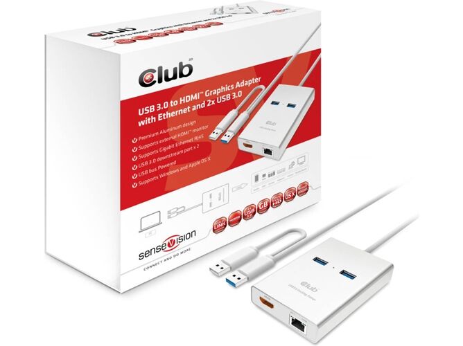 Club 3D Soporte CLUB3D USB 3.0 to HDMI
