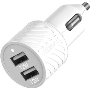 OtterBox Car Charger 24W  2 X USB A 12W, Cloud Dream White