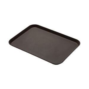 CAMBRO - 1826CT-138 - Plateau rectangulaire Camtread rebord élevé - Surface antidérapante - 45 x 65 cm - Brun taverne