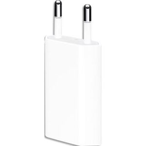 Adaptateur Apple secteur USB 5 W pour iPhone, APPLE Watch et iPod Câble de charge vendu séparément - Publicité
