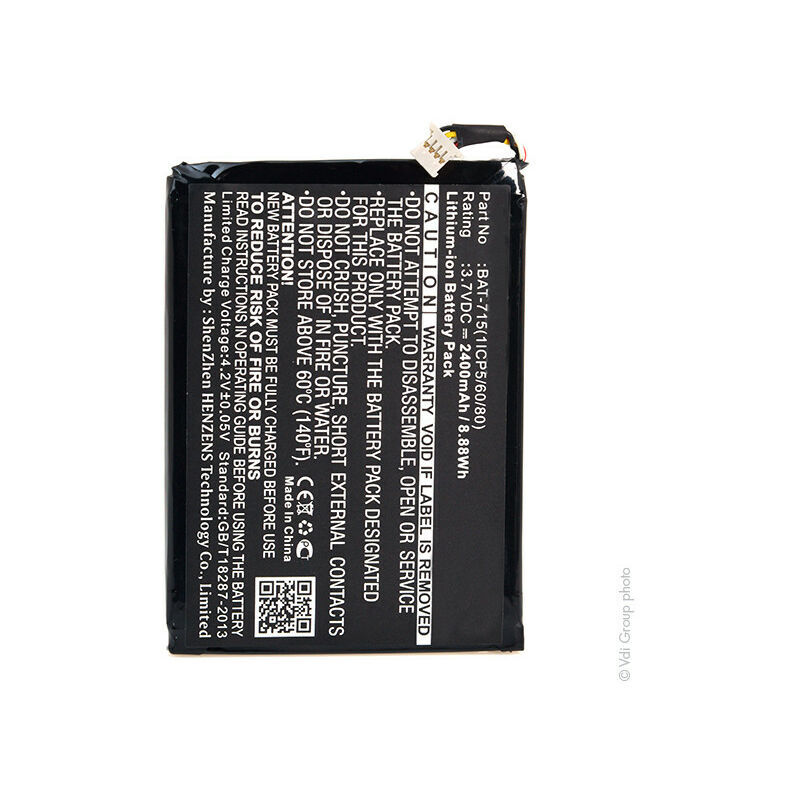 Nx ™ - NX - Batterie tablette 3.7V 2400mAh - BAT-715(1ICP5/60/80) ;