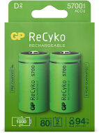 GP 5700 ReCyko + rechargeable battery 2-pack LR20 D