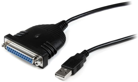 StarTech.com Cavo adattatore stampante USB a parallela DB25 - 1,80 m - M/F