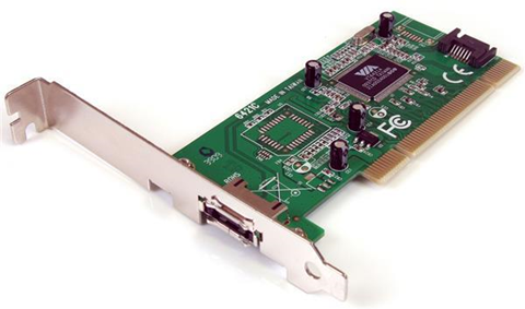 StarTech.com Scheda controller PCI SATA e SATA eSATA a 1 porta + SATA a 1 porta con staffa basso profilo