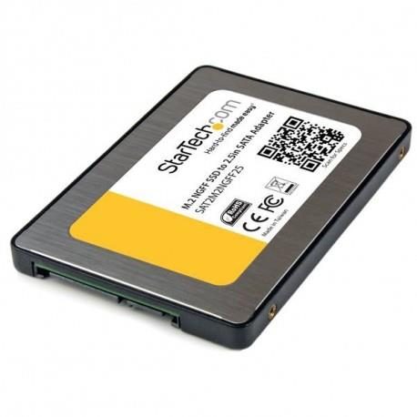 Startech.Com Adattatore SSD M.2 a 2,5 SATA III - Convertitore NGFF Disco rigido a stato solido SSD con custodia protettiva ...