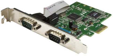 StarTech.com Scheda Seriale PCI Express da 2 porte DB9 con UART 16C1050 - RS232