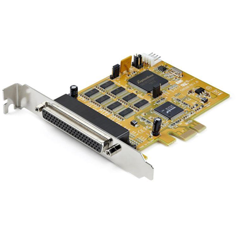 StarTech.com Scheda seriale PCI Express a 8 porte - Scheda adattatore seriale PCIe RS232 - Scheda di espansione/controller card seriale DB9 9pin - 16C1050 UART - Protezione sovratensioni ESD 15kV...