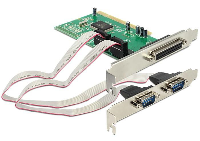 DeLOCK 1x Parallel & 2x Serial - PCI card scheda di interfaccia e adattatore